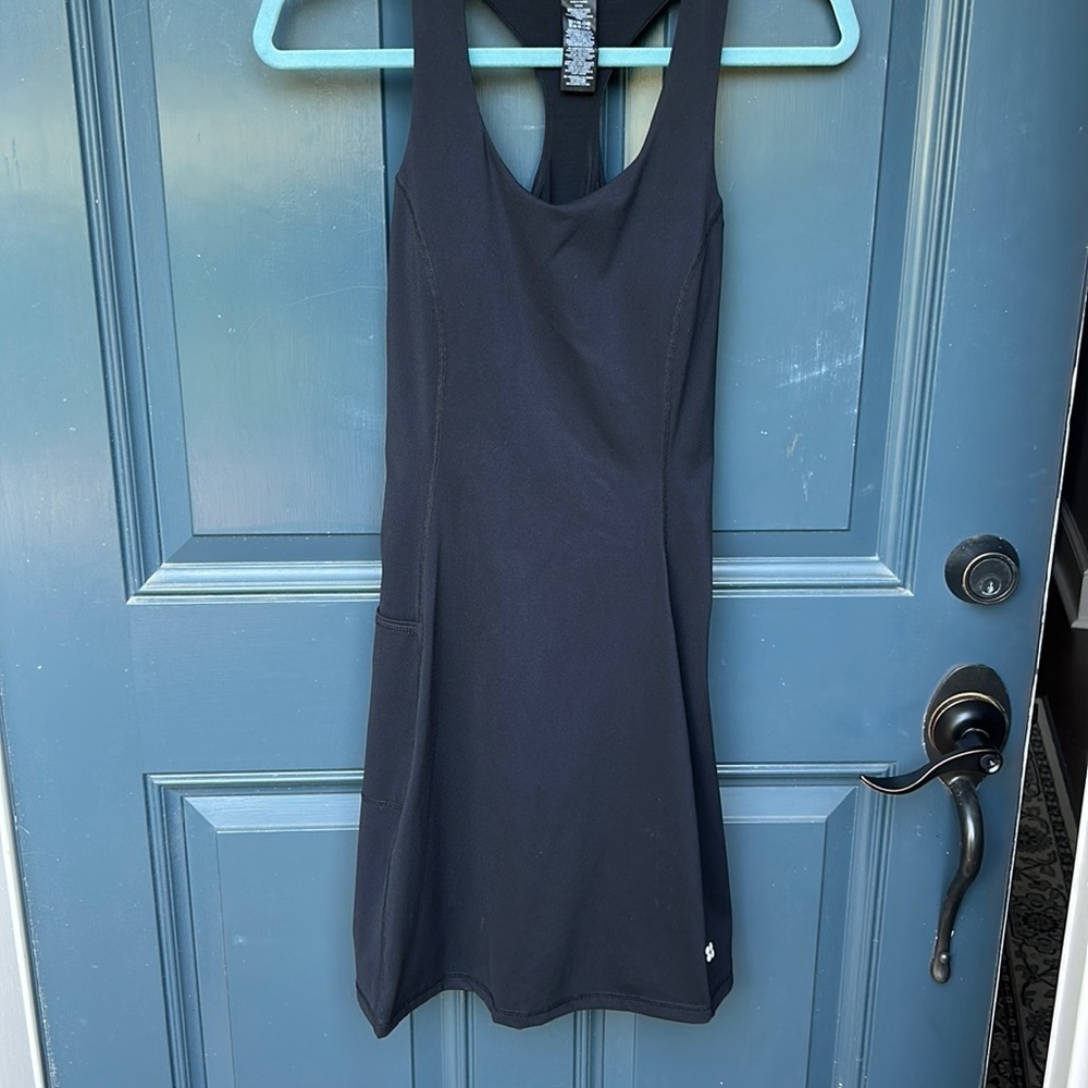 Sweaty Betty Black Racerback Tennis Dress - Picture 2 of 14